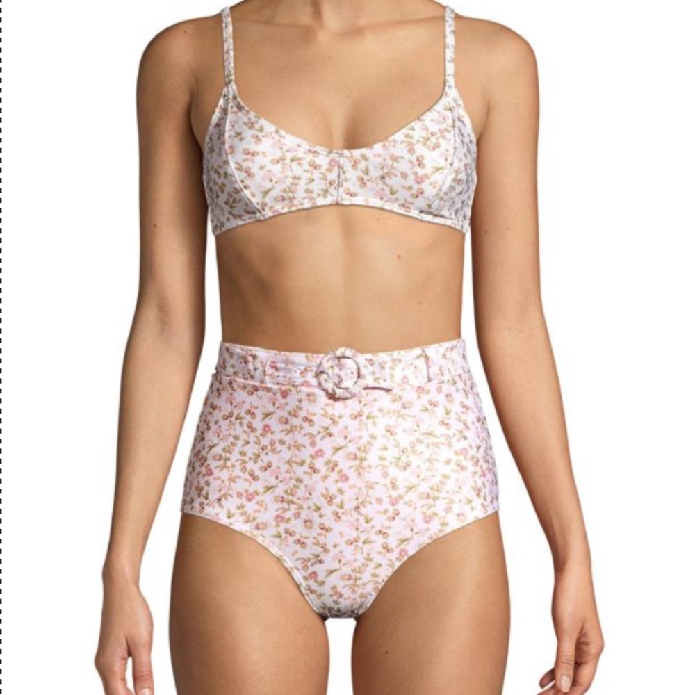 PEONY La Boheme Piped Bralette Bikini Top Size AU 10